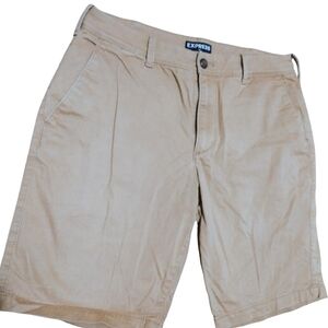Express Men's Brown Flat Front Shorts​